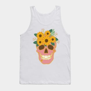 Sunflower Skull Tank Top